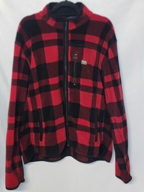 Denim & Supply Ralph Lauren Red and Black Buffalo Plaid Fleece Jacket